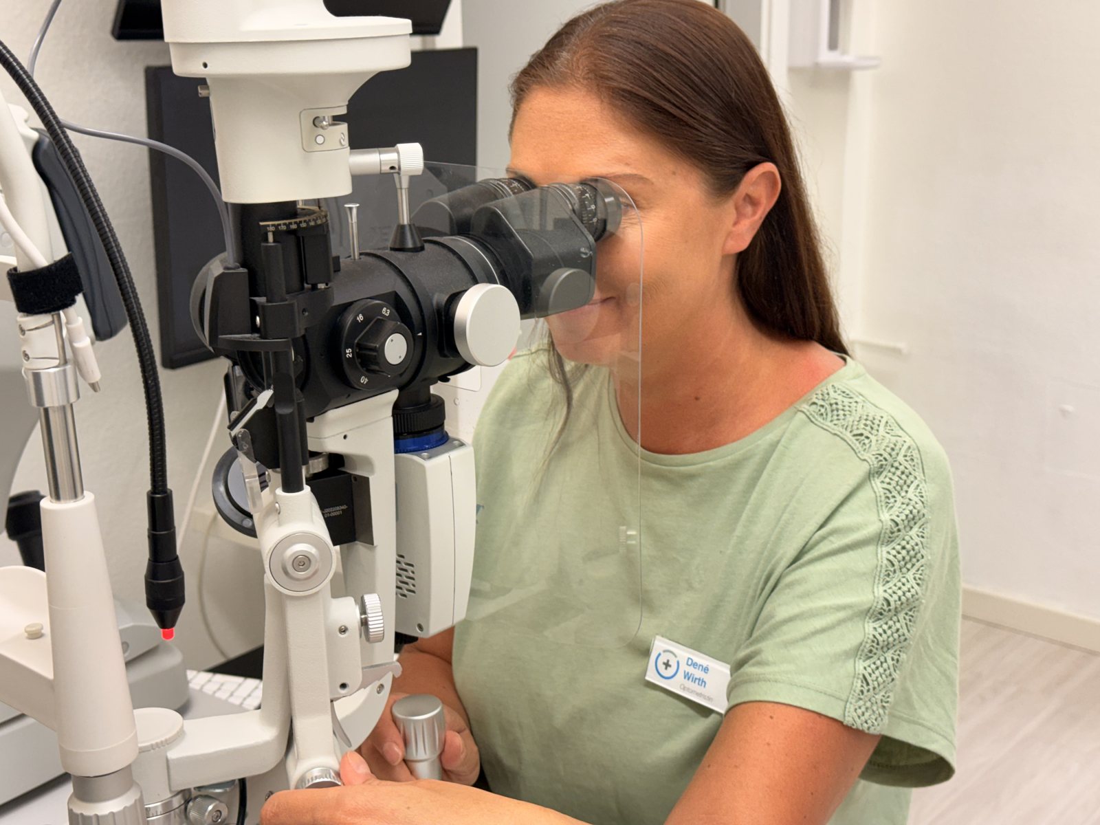 Slit-lamp examination at EyeLaser Zurich